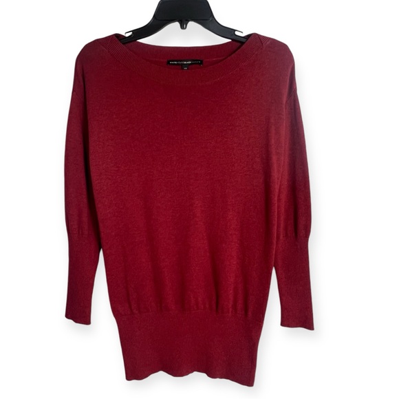 WHBM hunter green and burgundy sweaters 2 sweater bundle size XS - Picture 6 of 13